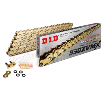 DID 530 ZVMX GG Gold 122 Link X-Ring Ultra Heavy Duty Chain