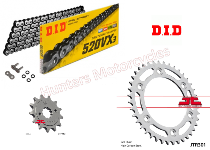 Honda CRF300L & LA DID X-Ring Chain and JT Sprockets Kit (OUT OF STOCK)