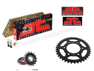 Kawasaki Z900 JT Gold X-Ring H-Duty Chain and JT RB Black Sprocket Kit (OUT OF STOCK)