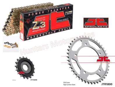 Triumph 955 Tiger JT Gold X-Ring Heavy Duty Chain and Quiet JT Sprocket Kit (OUT OF STOCK)