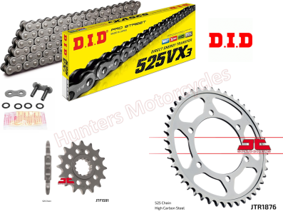 Yamaha 900 Tracer D.I.D X-Ring Chain and JT Sprockets Kit
