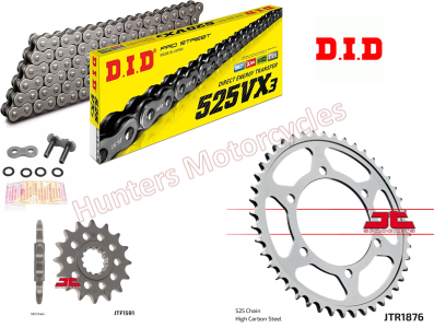 Yamaha 900 Tracer GT D.I.D X-Ring Chain and JT Sprockets Kit
