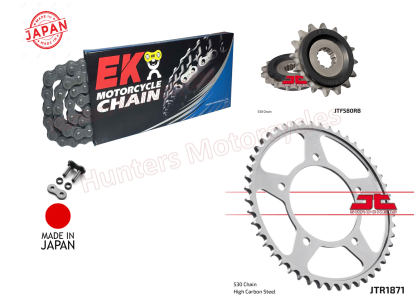 Yamaha YZF R6 EK Japanese X-Ring Chain and JT Quiet Sprocket Kit (1999 to 2002)