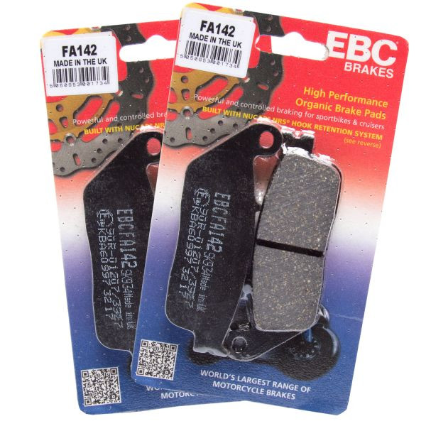 2 x Sets Of EBC Organic Front Brake Pads (FA142)