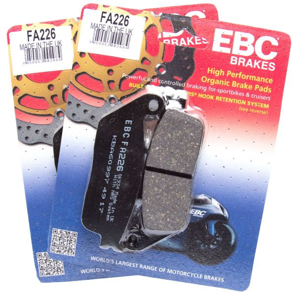 2 x Sets Of EBC Organic Front Brake Pads (FA226)