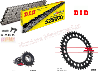 BMW F800 GS Adventure DID Heavy Duty X-Ring Chain and JT Quiet Sprocket Kit