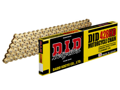 DID 428 H/D Gold 118 Link Heavy Duty Motorcycle Drive Chain