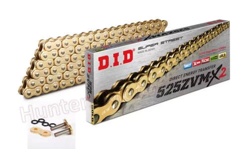 DID 525 ZVMX-2 GG Gold 110 Link X-Ring Ultra Heavy Duty Chain