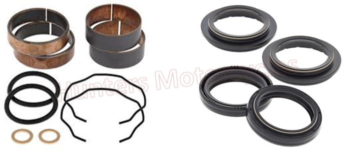 Front Fork Bush Bushes and Fork Seals with Dust Seals (38-6110-56-129)