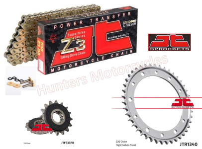 Honda CB1000 R JT Gold X-Ring Chain and JT Quiet Sprocket Kit