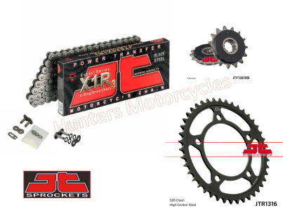 Honda CB500 F & FA JT X-Ring Chain and JT Sprockets Kit 2013 to 2021