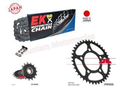 Honda CB500X & XA EK Japanese X-Ring Chain and JT Quiet Sprocket Kit (2019 to 2023)