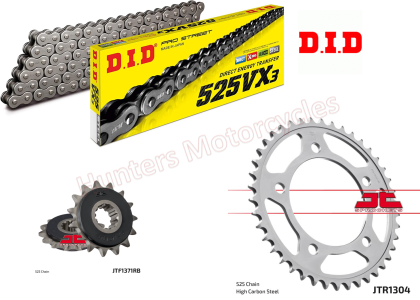 Honda CB600 Hornet D.I.D X Ring Chain and JT Quiet Sprocket Kit (1998 to 2006)