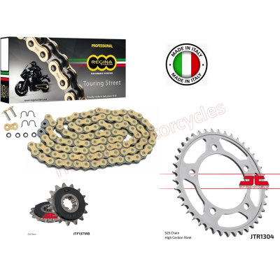 Honda CB600 Hornet Regina Gold Z-Ring Heavy Duty Chain and JT Quiet Sprocket Kit