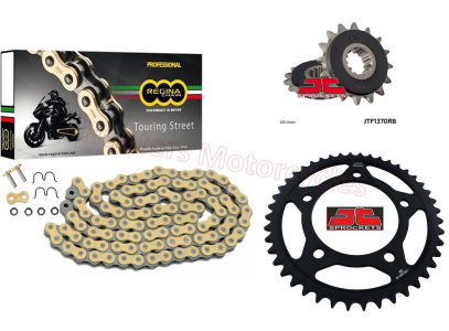 Honda CB650R Regina Gold Z-Ring Heavy Duty Chain and JT RB Black Sprocket Kit