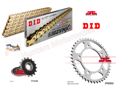 Honda CBF1000 DID ZVMX2 Gold Ultra Heavy Duty X-Ring Chain and JT Sprocket Kit