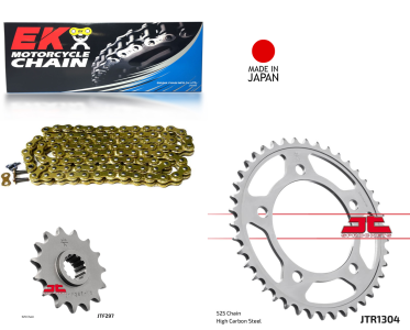 Honda CBF500 EK Japanese Gold X-Ring Chain and JT Sprocket Kit OUT OS STOCK