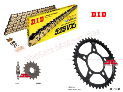Honda CRF1000 Africa Twin D.I.D Gold X-Ring Chain and JT Sprockets Kit