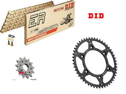 Honda CRF450 R DID ERT3 Gold Heavy Duty MX Chain and JT Sprockets Kit (2004 to 2018)