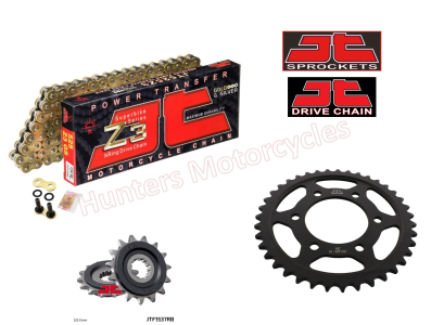 Kawasaki Z900 RS Cafe JT Gold X-Ring Heavy Duty Chain and JT Black RB Sprocket Kit