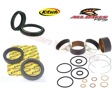 KTech Front Fork Seals with Dust Seals and Fork Bushes Kit (FSS-007 & 38-6090)