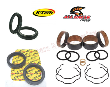 KTech Front Fork Seals with Dust Seals and Fork Bushes Kit (FSS-005 and 38-6095)