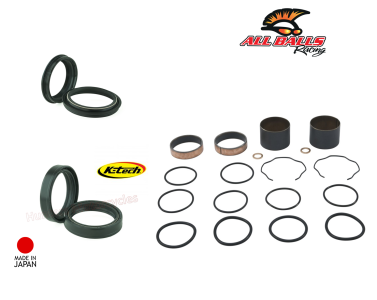 KTech Front Fork Seals with Dust Seals and Fork Bushes Kit (FSS-019 and 38-6140)