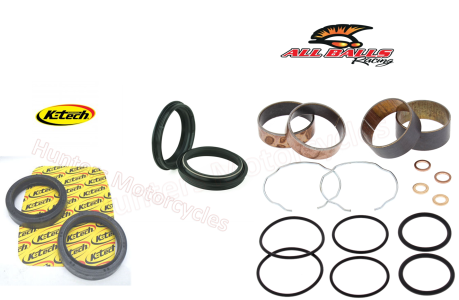 KTech Front Fork Seals with Dust Seals and Fork Bushes Kit (FSS-025 and 38-6091)