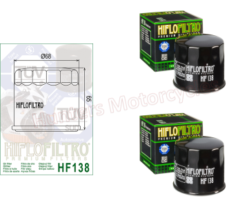 Oil Filter HF138 (HF138) x 2