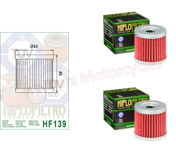 Oil Filter HiFlo  (HF139) x 2