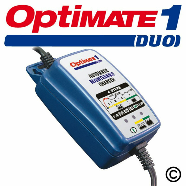Optimate 1 Duo 12V Lead-Acid / GEL / AGM / Lithium Battery Charger