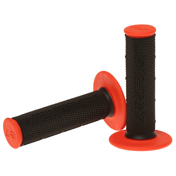 RFX Pro Series Dual Compound Grips Black Centre (Black and Orange) Pair (In Store Price £10.50p)