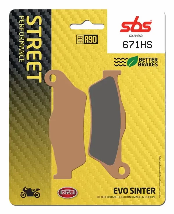 SBS Front Brake Pads HS Street Sinter (671HS)