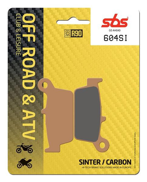 SBS Rear Brake Pads Carbon / Sinter (604SI)