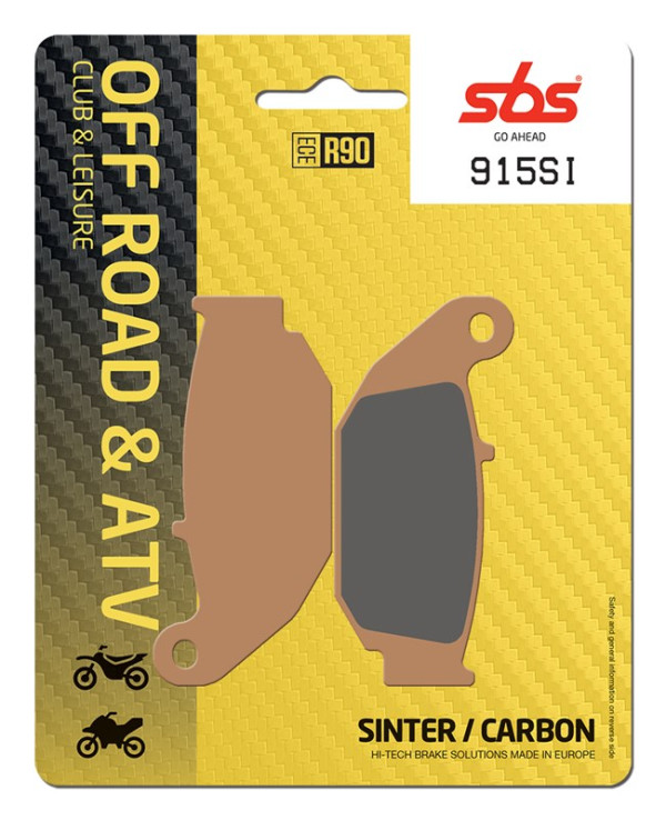 SBS Rear Brake Pads SI Carbon / Sinter (915 SI)