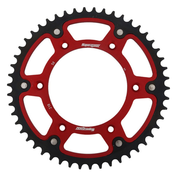 Supersprox Rear Sprocket Stealth RST 210-51 Tooth RED Honda