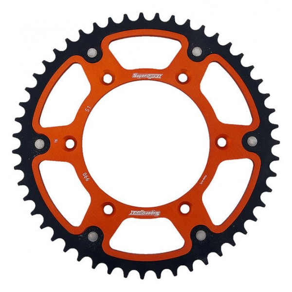 Supersprox Rear Sprocket Stealth RST-990-49 Tooth-Orange KTM