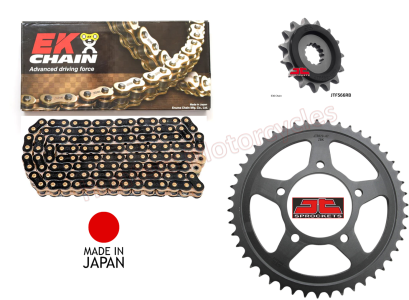 Suzuki GSF600 Bandit EK Black and Gold X-Ring Japanese Chain and Black JT Sprocket Kit (2000 to 2004) OUT OF STOCK
