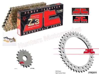 Triumph 1050 Speed Triple JT Gold X-Ring Chain and JT Sprocket Kit