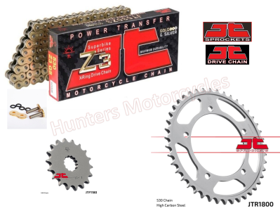 Triumph 1050 Tiger JT Gold X-Ring Super Heavy Duty Chain and JT Sprocket Kit