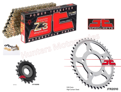 Triumph 955 Tiger JT Gold X-Ring Heavy Duty Chain and Quiet JT Sprocket Kit (OUT OF STOCK)