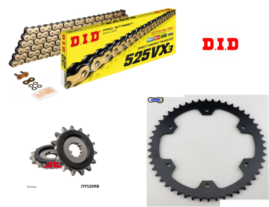 Triumph Tiger 900 GT DID Gold X-Ring Chain and Afam / JT Sprocket Kit OUT OF STOCK