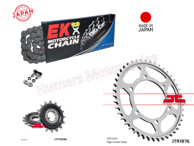 Yamaha MT07 EK Japanese X-Ring Chain and JT Quiet Sprocket Kit