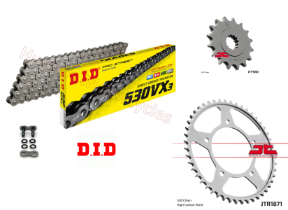 Yamaha R6 D.I.D X-Ring Chain and JT Sprockets Kit (1999 to 2002)