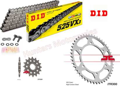 Yamaha TDM900 D.I.D X-Ring Chain and JT Sprockets Kit