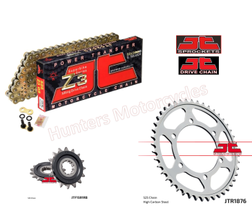 Yamaha Tracer 7 JT Gold X-Ring Heavy Duty Chain and JT Quiet Sprocket Kit