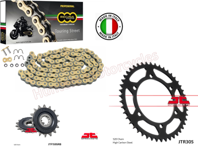 Yamaha XJ6 Regina Gold Z-Ring Heavy Duty Chain and JT Quiet Sprocket Kit