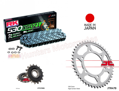 Yamaha XJR1300 RK X-Ring (Japanese) Chain and JT Quiet Sprocket Kit (2007 to 2015)