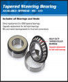 Tapered Roller Steering Head Bearings and Seals Kit (AB 22-1022)