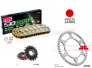 Yamaha XJR1200 RK Gold X-Ring (Japanese) Chain and JT Quiet Sprocket Kit